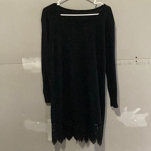 Black sweater dress